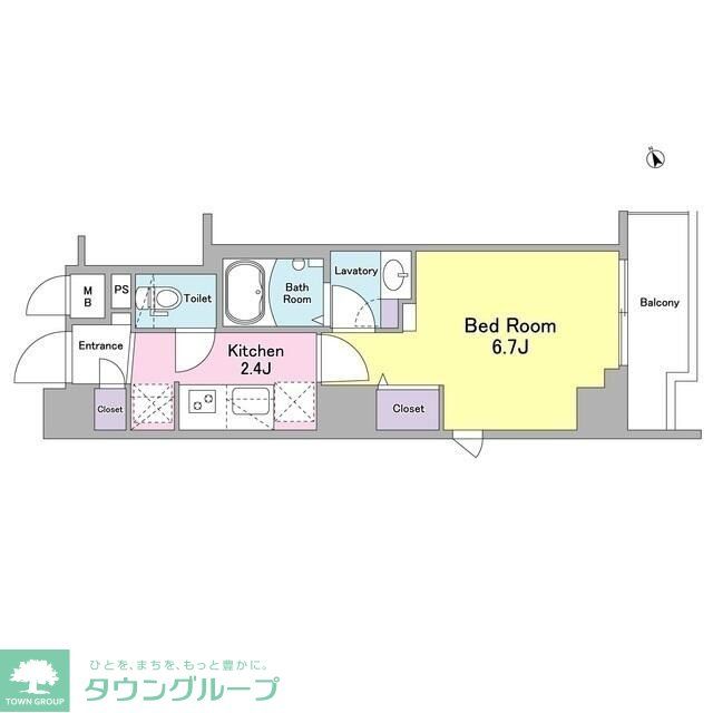 コヌ ブリーズ蒲田の間取り写真