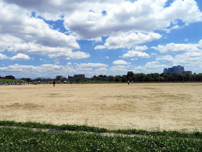 公園　庄内川西枇杷島緑地（公園）まで1100m