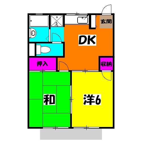ハイツ登美_間取り_0