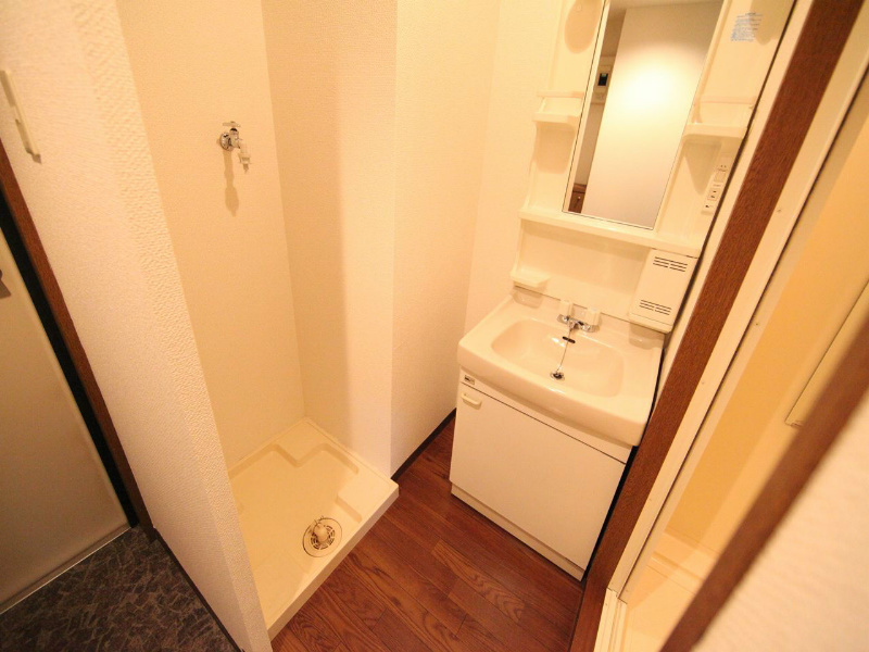 洗面設備　脱衣所　独立洗面台　収納スペース有