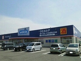 ドラックストア　ウエルシア長岡古正寺店（ドラッグストア）まで400m