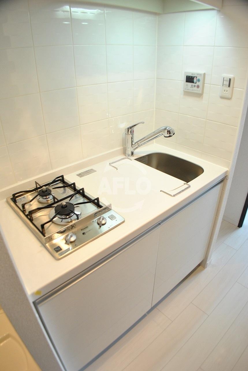 キッチン　レオンコンフォート本町　ガスコンロ2口