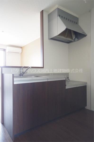 キッチン　ガスコンロ設置可