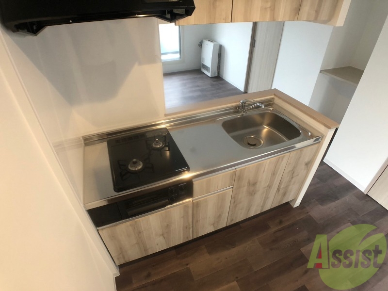 キッチン　２口システムキッチンなので、すぐお料理に使えます！