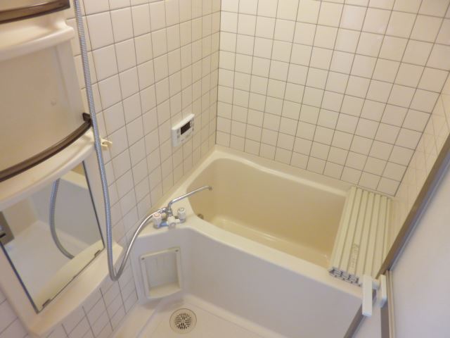 バス・シャワールーム　収納スペースも備えたバスルームです