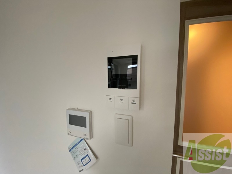 セキュリティ　インターホンです。オートロック付きで安心のマンションです。