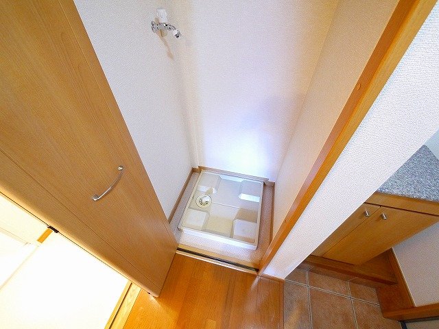 その他設備　洗濯機が室内に置けます