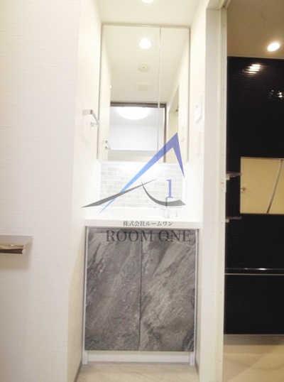 洗面設備　洗面台です。