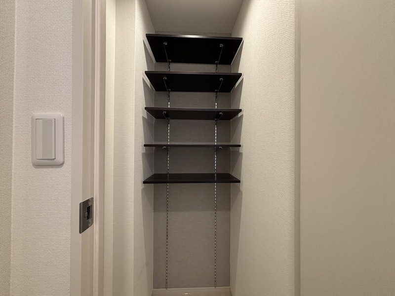 収納　たっぷりとした収納スペースです