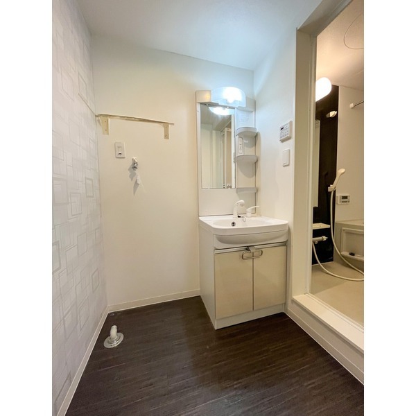 洗面設備　朝の支度はこちらで