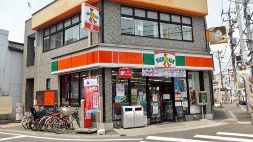 コンビニ　サンクス下総中山北口店（コンビニ）まで380m