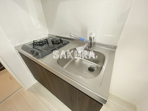 キッチン　自炊をされる方に嬉しい2口コンロ♪