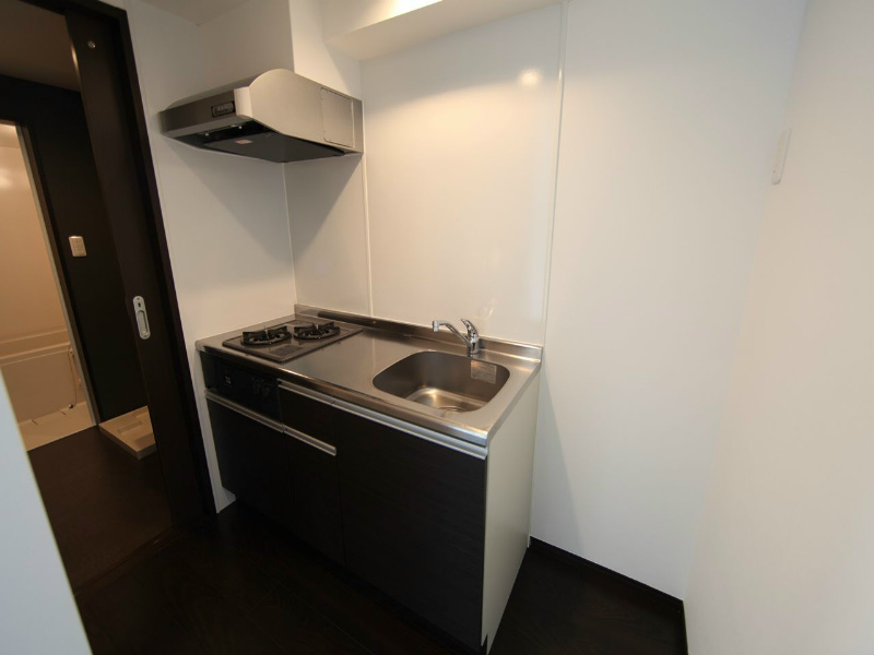 キッチン　システムキッチン（ガス2口）冷蔵庫・レンジ等ご準備できます