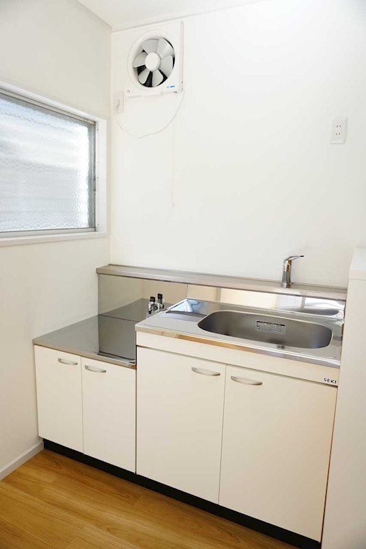 キッチン　ガスコンロ設置可能でお料理ラクラク