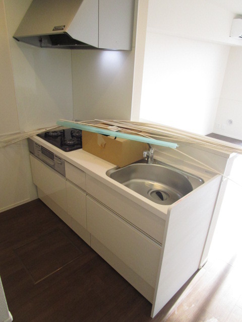 キッチン　※建築中写真