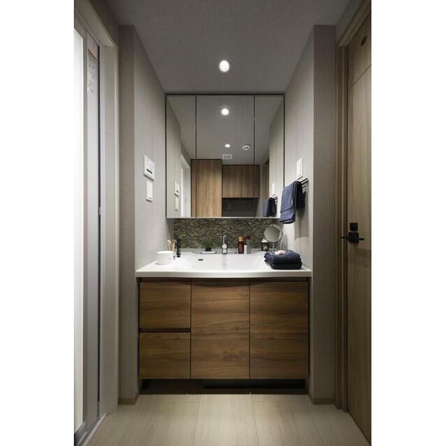 洗面設備　※竣工前イメージ画像です　家具は付属しません