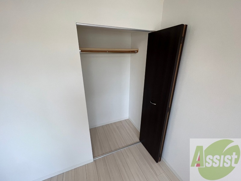 収納　洋室にはクローゼットがあるのですっきり片付きそうです。