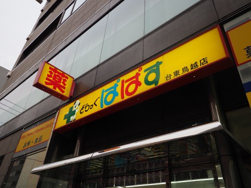 ドラックストア　どらっぐぱぱす台東鳥越店（ドラッグストア）まで309m