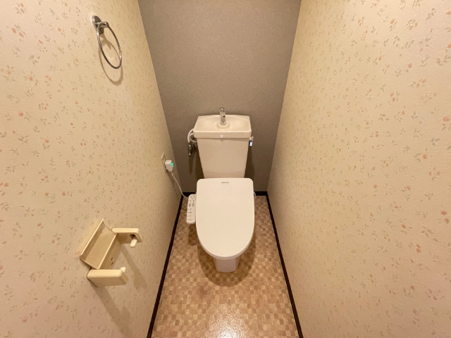 トイレ　温水洗浄便座付きトイレです