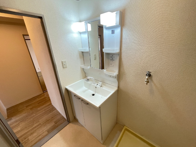 洗面設備　独立した洗面台です