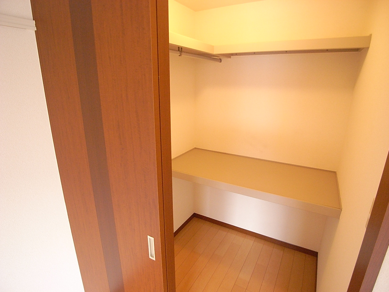 収納　収納力のあるウォークインクローゼットです！