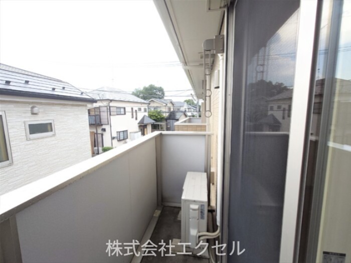 バルコニー　南西向き。