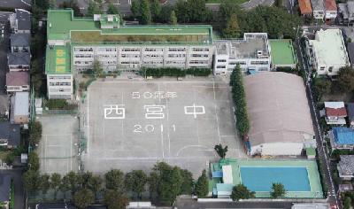 中学校　杉並区立西宮中学校（中学校）まで551m