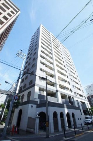 建物外観　アーデンタワー新町　分譲らしい存在感ある外観