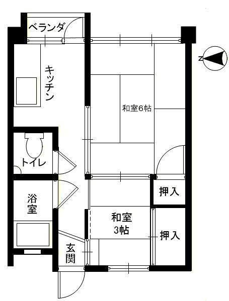 第一白川ハイツの間取り写真