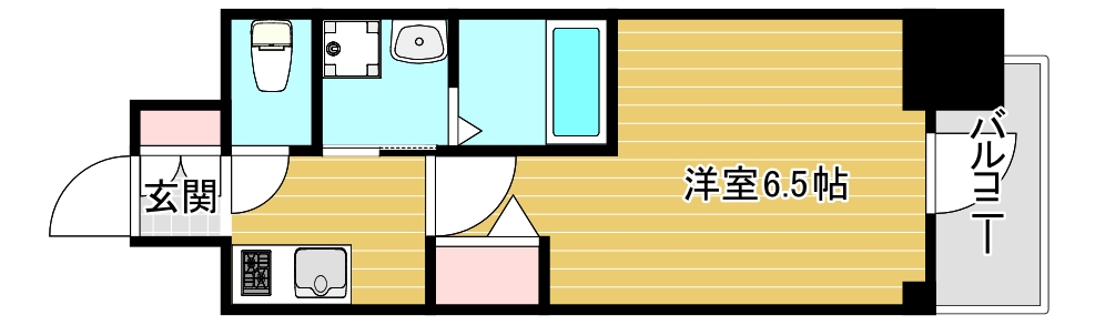 アドバンス難波南ワイズの間取り