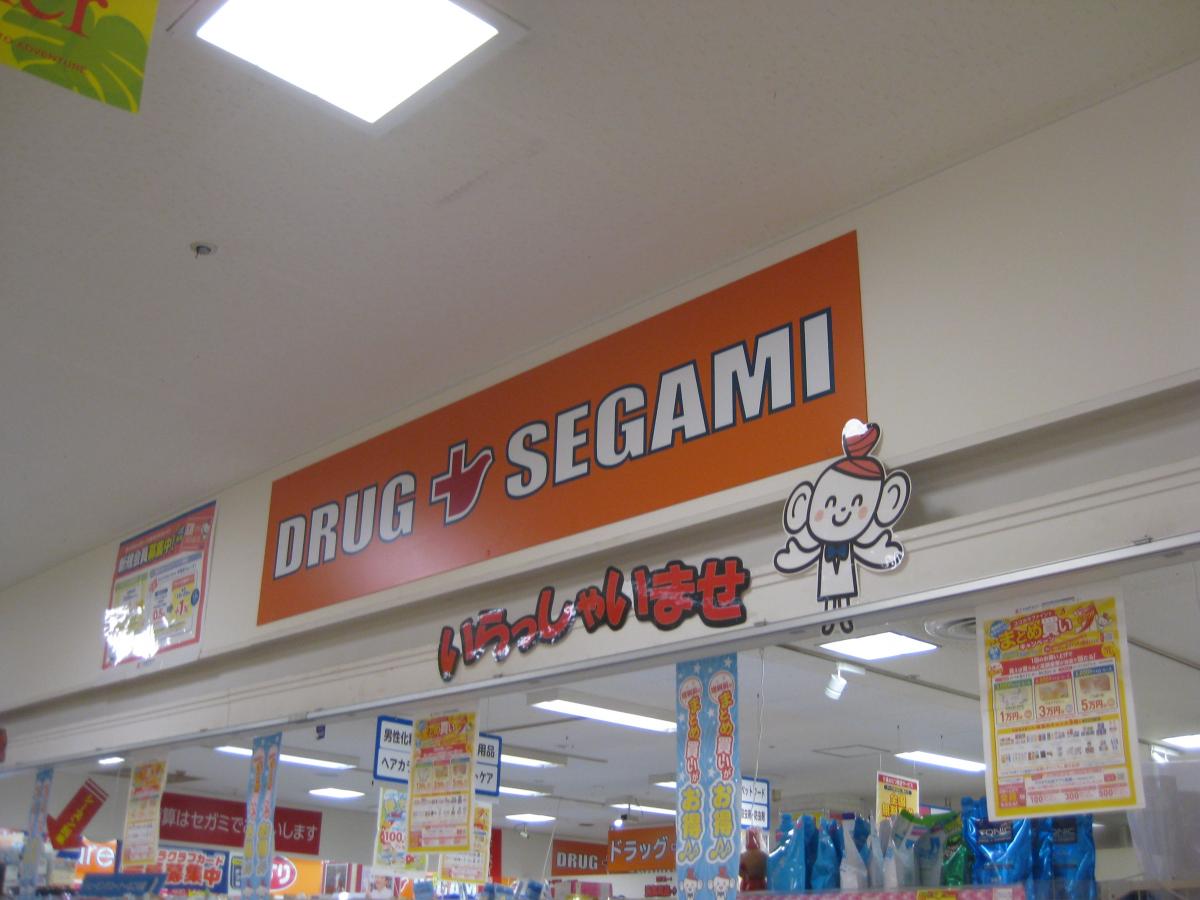 ドラックストア　ドラッグセガミ大和田店（ドラッグストア）まで804m