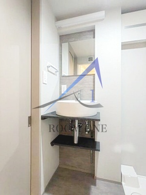 洗面設備　洗面台です。
