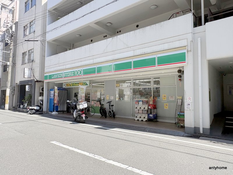 コンビニ　ローソンストア100 西区京町堀店（コンビニ）まで123m