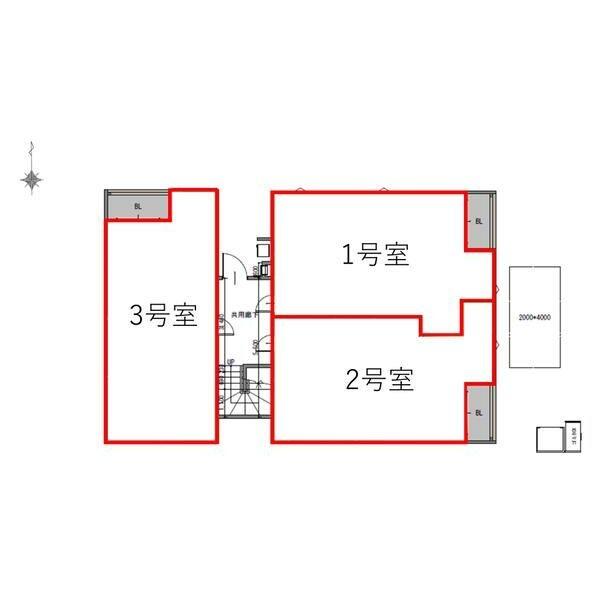 バス・シャワールーム　配置図
