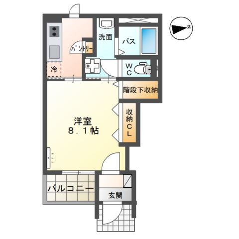ＪＲ予讃線 香西駅 徒歩20分 2階建 築6年の間取り写真