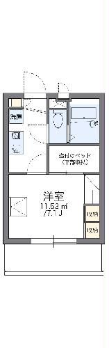 レオパレスネストの間取り写真