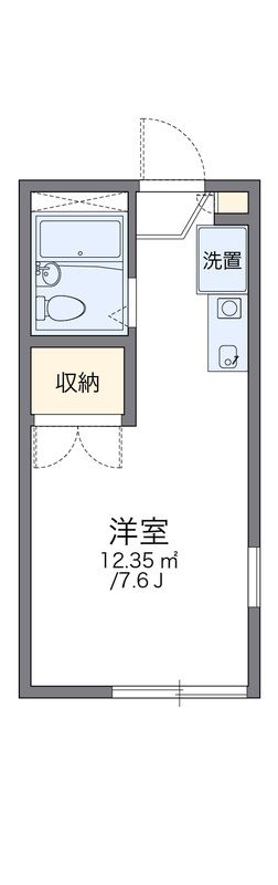 レオパレスこうべ山手の間取り写真
