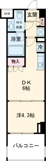 ベルファース大森Southの間取り写真
