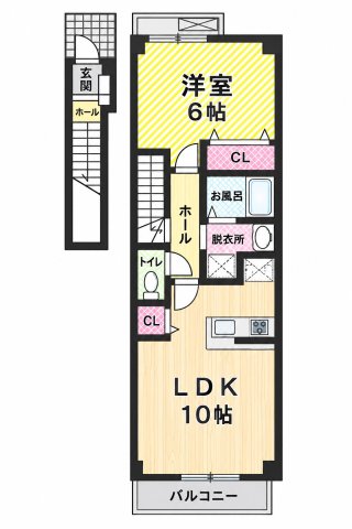 ウルー アンジュIの間取り写真