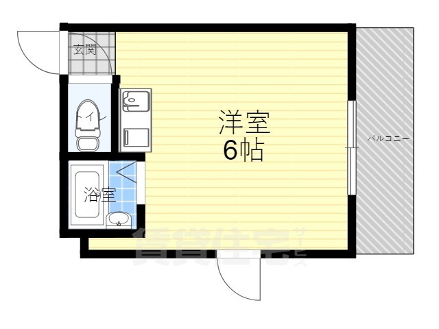 阪急宝塚線 庄内駅 徒歩6分 9階建 築44年の間取り写真