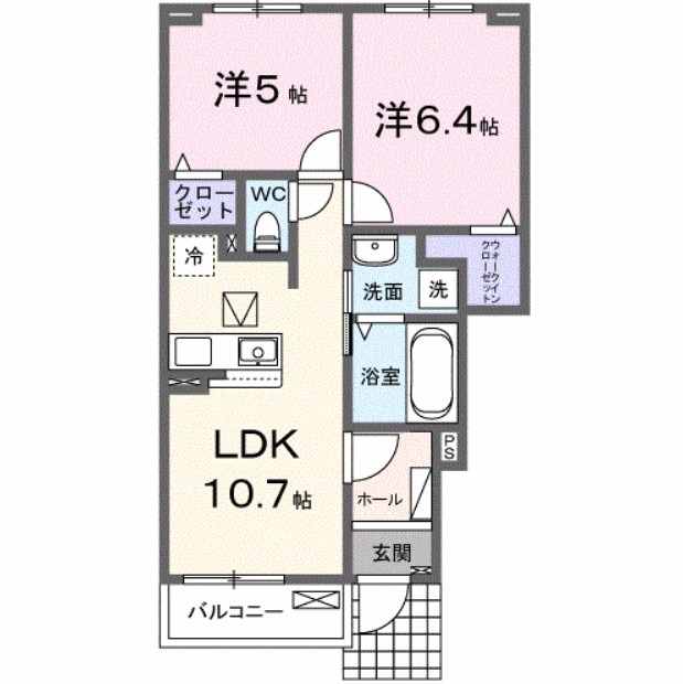 エスポワールの間取り写真