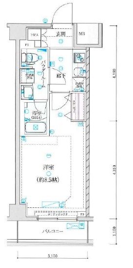 GENOVIA川崎鈴木町skygardenの間取り写真