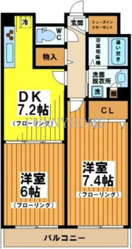 東急世田谷線 松原駅 徒歩3分 3階建 築13年の間取り写真
