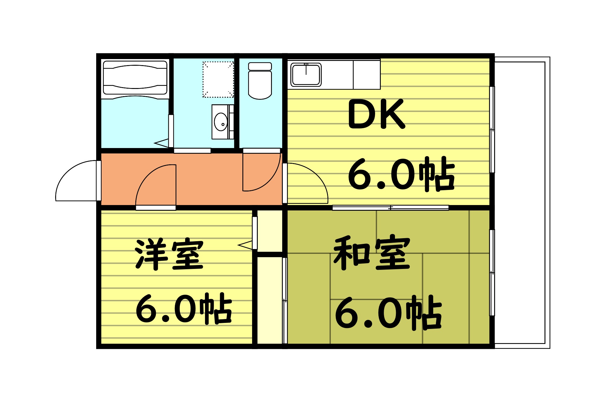 ライフステージ緑橋の間取り写真