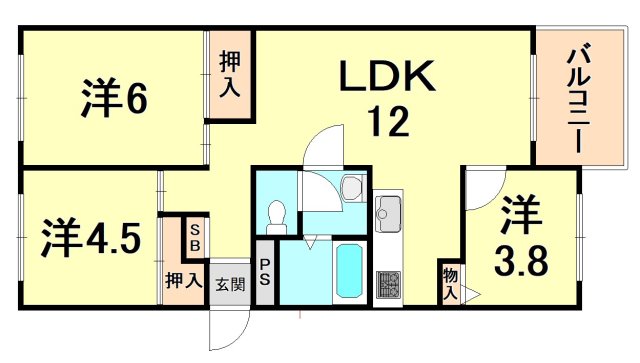 芦屋浜高層の間取り写真