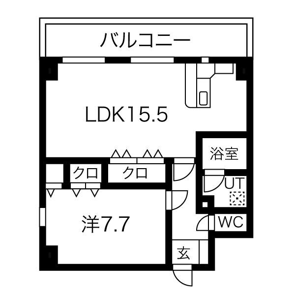 ＪＲ東西線 海老江駅 徒歩6分 9階建 築12年の間取り写真