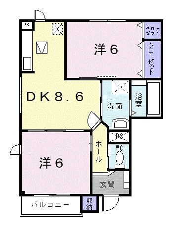 グレースAの間取り写真