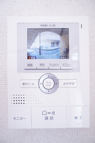 セキュリティ　留守中の訪問者も確認できる録画機能付きモニターホン