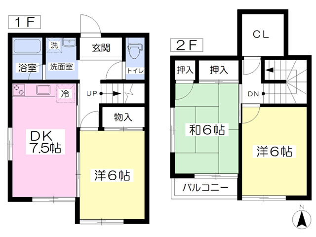 ハイホーム琴Ｃ棟の間取り