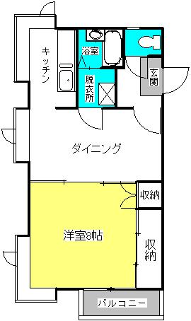 郡山市安積町荒井のマンションの間取り